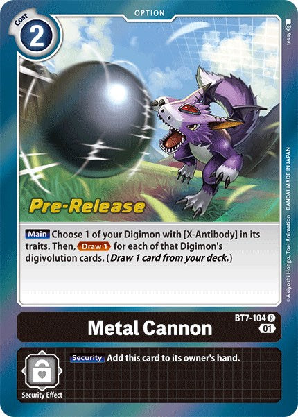 Metal Cannon [BT7-104] [Next Adventure Pre-Release Cards] | Total Play