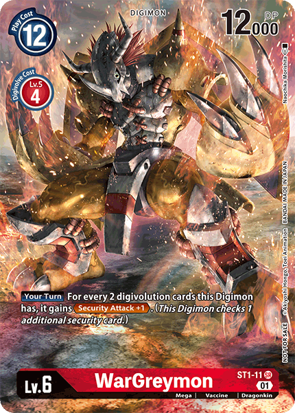 WarGreymon [ST1-11] (Premier Event) [Starter Deck: Gaia Red Promos] | Total Play