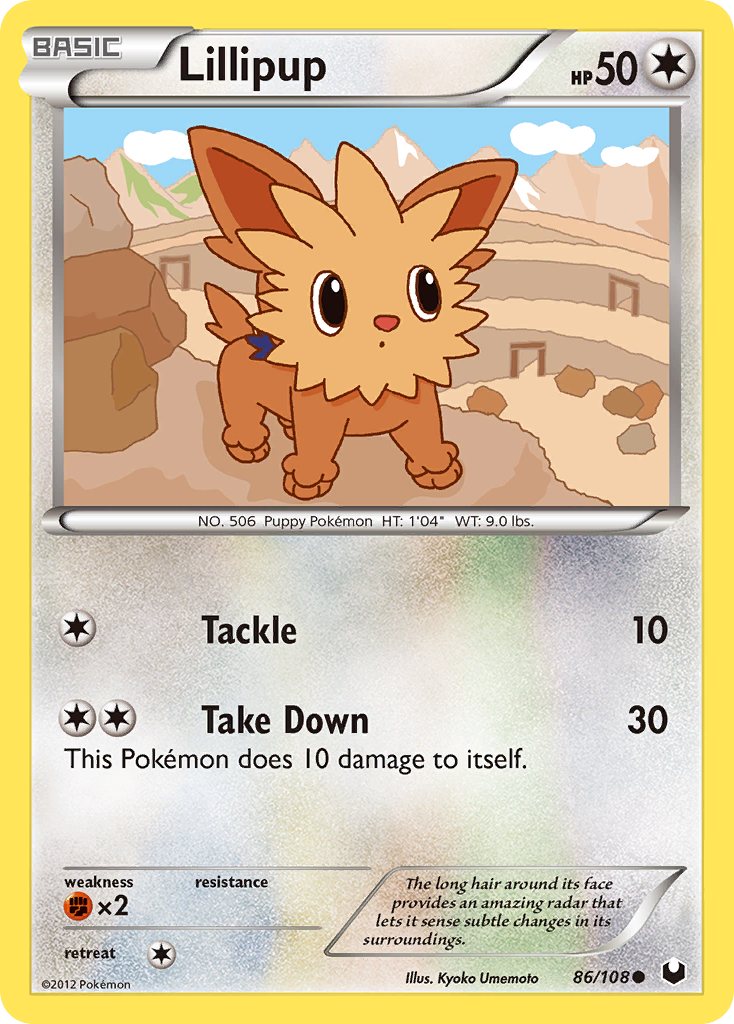 Lillipup (86/108) [Black & White: Dark Explorers] | Total Play