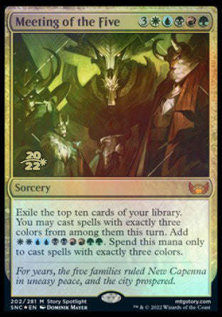 Meeting of the Five [Streets of New Capenna Prerelease Promos] | Total Play