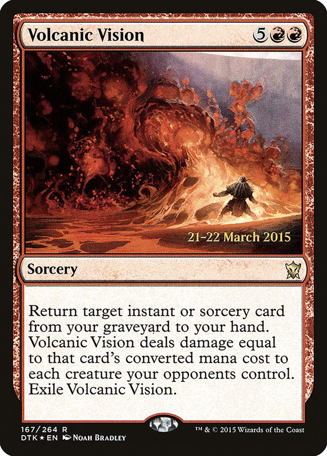 Volcanic Vision [Dragons of Tarkir Prerelease Promos] | Total Play