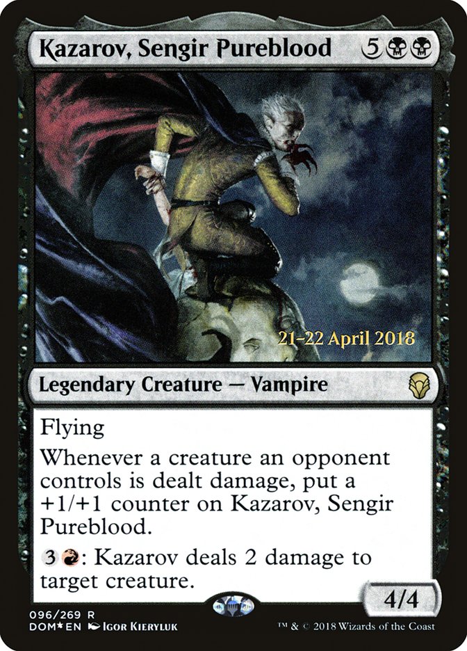 Kazarov, Sengir Pureblood [Dominaria Prerelease Promos] | Total Play