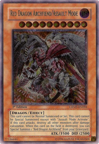 Red Dragon Archfiend/Assault Mode [CRMS-EN004] Ultimate Rare | Total Play