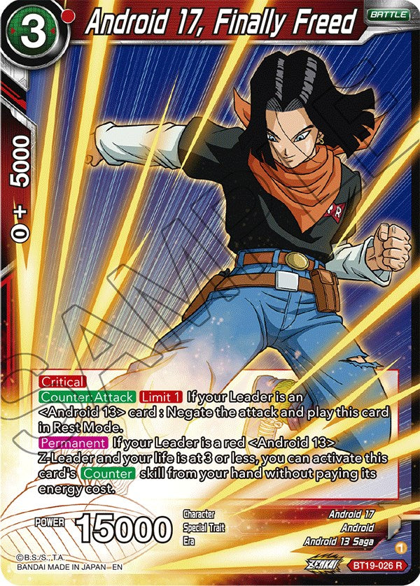 Android 17, Finally Freed (BT19-026) [Fighter's Ambition] | Total Play