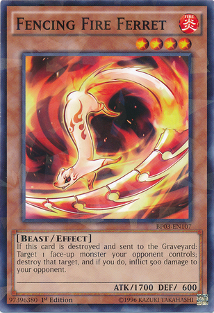 Fencing Fire Ferret [BP03-EN107] Shatterfoil Rare | Total Play