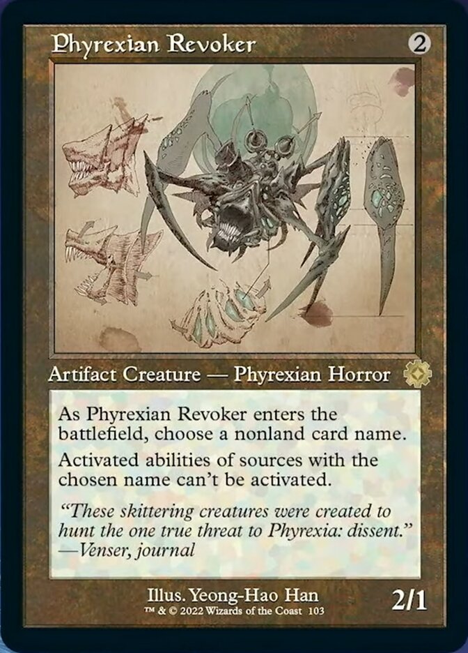 Phyrexian Revoker (Retro Schematic) [The Brothers' War Retro Artifacts] | Total Play