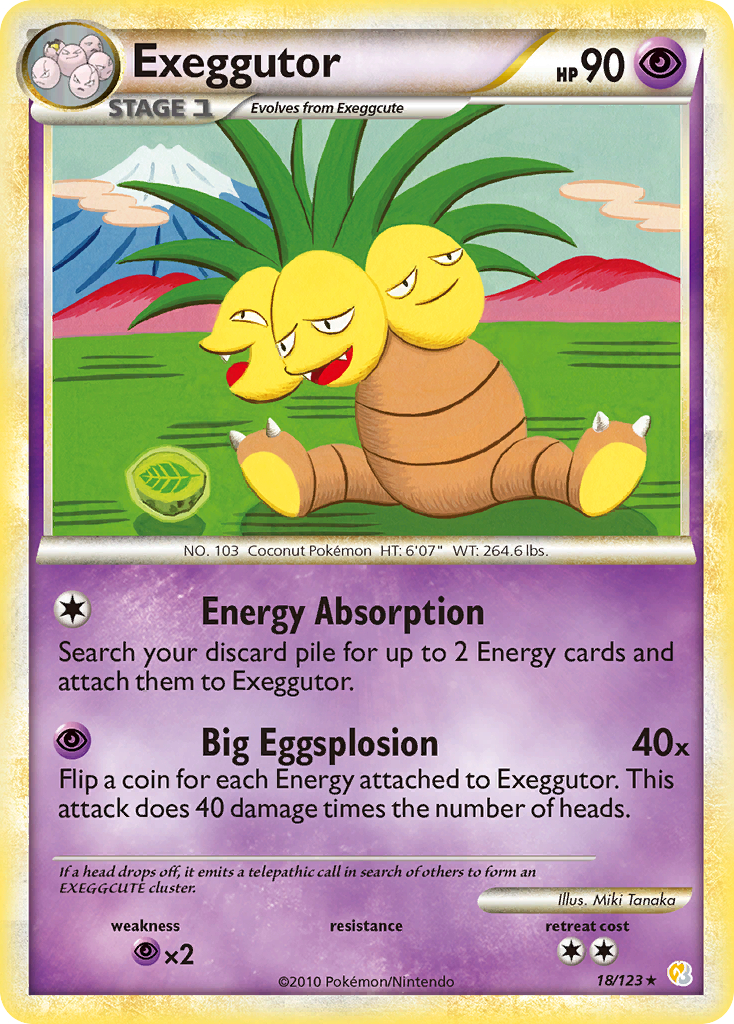 Exeggutor (18/123) [HeartGold & SoulSilver: Base Set] | Total Play