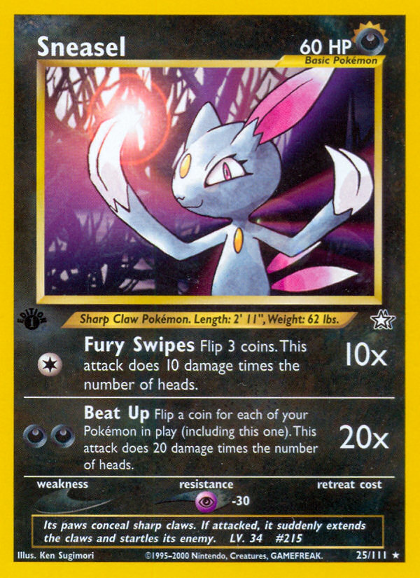 Sneasel (25/111) [Neo Genesis 1st Edition] | Total Play