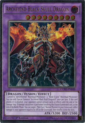 Archfiend Black Skull Dragon [CORE-EN048] Ultimate Rare | Total Play