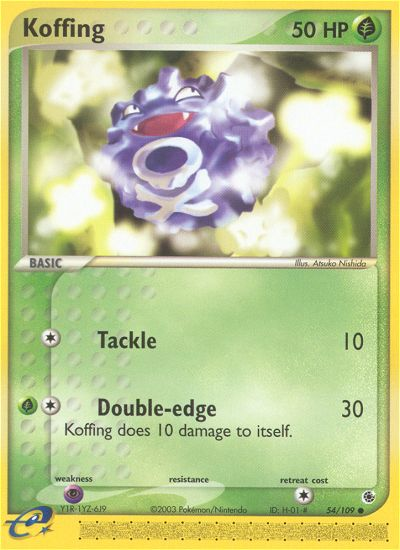 Koffing (54/109) [EX: Ruby & Sapphire] | Total Play