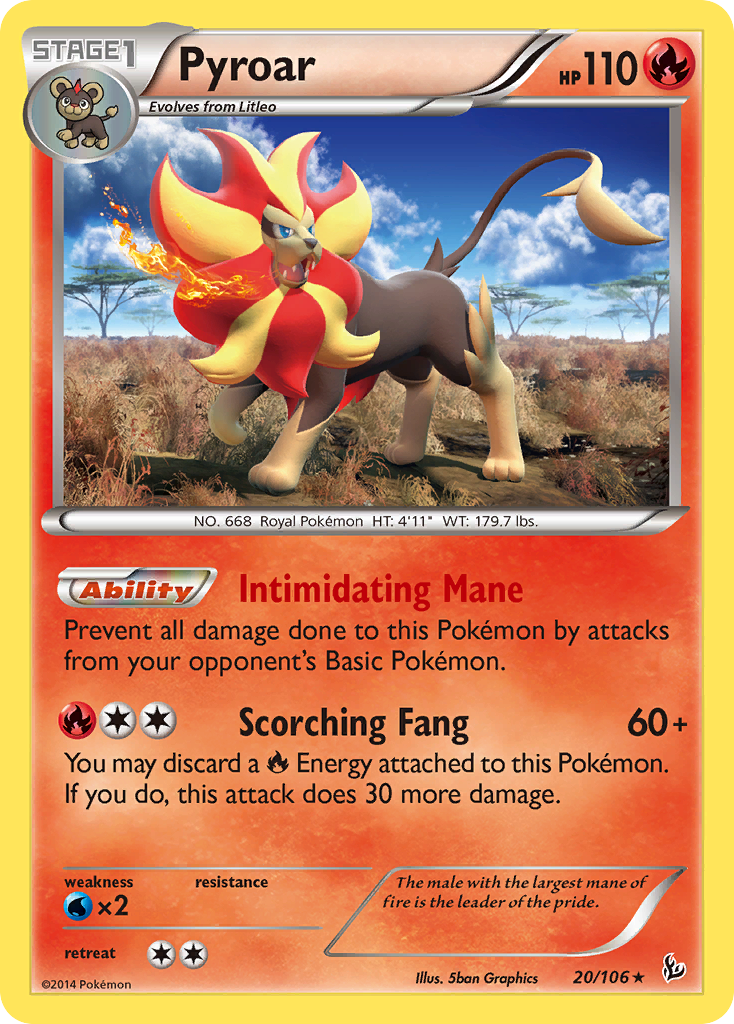 Pyroar (20/106) [XY: Flashfire] | Total Play