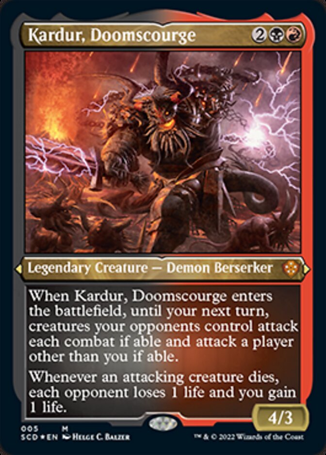 Kardur, Doomscourge (Foil Etched) [Starter Commander Decks] | Total Play