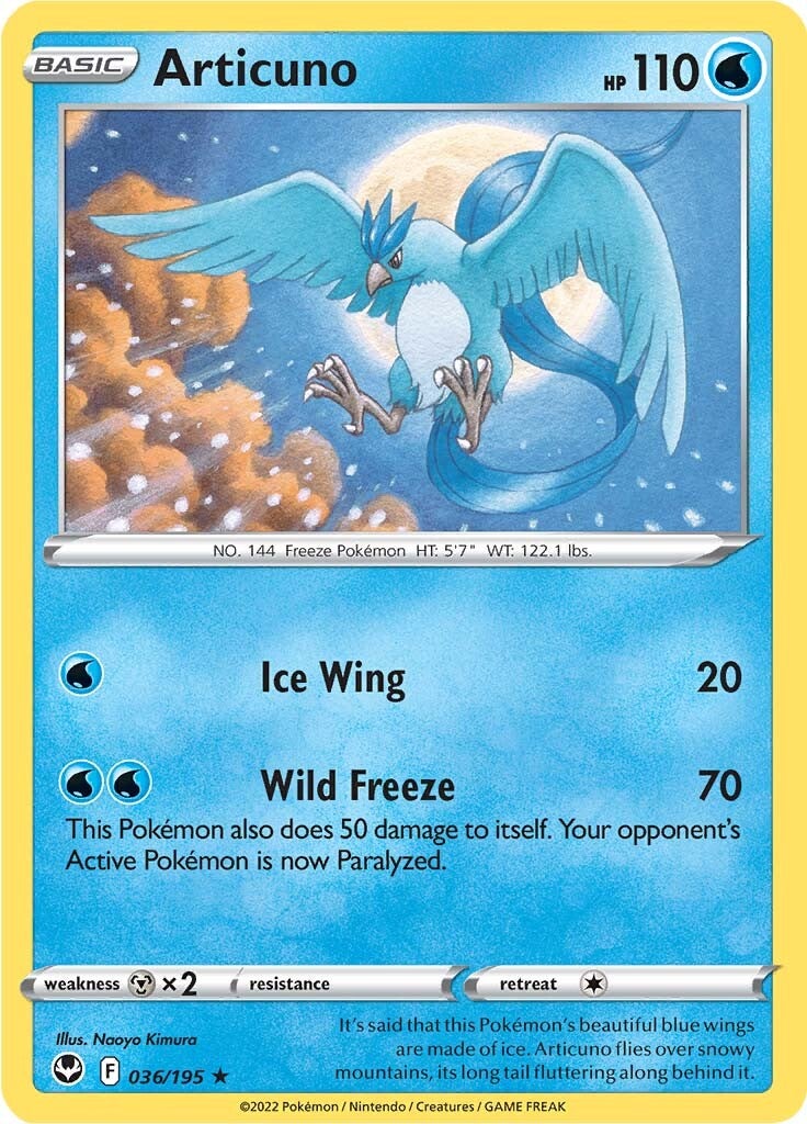Articuno (036/195) [Sword & Shield: Silver Tempest] | Total Play