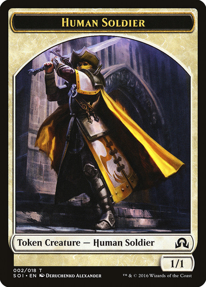 Human Soldier Token [Shadows over Innistrad Tokens] | Total Play