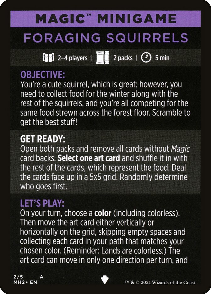 Foraging Squirrels (Magic Minigame) [Modern Horizons 2 Minigame] | Total Play