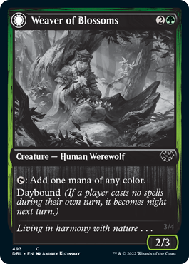 Weaver of Blossoms // Blossom-Clad Werewolf [Innistrad: Double Feature] | Total Play