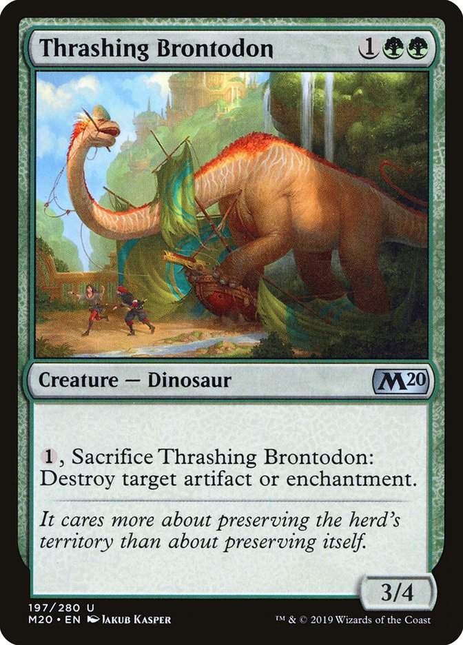 Thrashing Brontodon [Core Set 2020] | Total Play