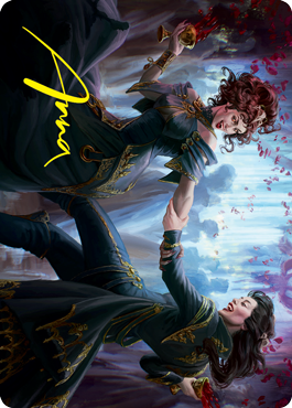 Falkenrath Celebrants 1 Art Card (Gold-Stamped Signature) [Innistrad: Crimson Vow Art Series] | Total Play