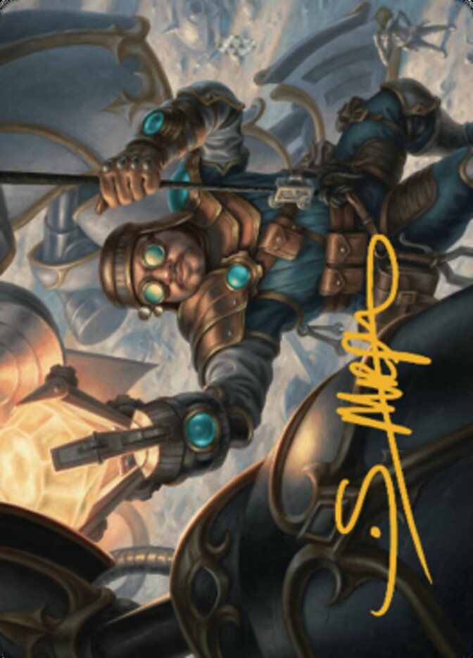Powerstone Engineer Art Card (Gold-Stamped Signature) [The Brothers' War Art Series] | Total Play