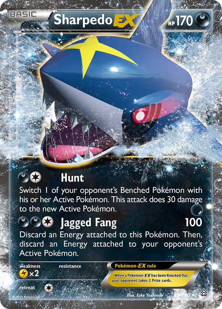 Sharpedo EX (91/160) [XY: Primal Clash] | Total Play