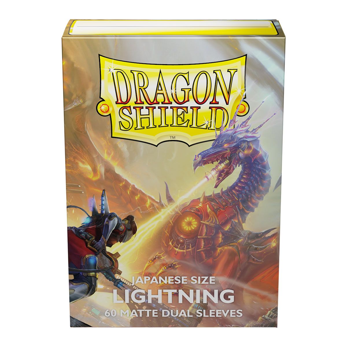 Dragon Shield: Japanese Size 60ct Sleeves - Lightning (Dual Matte) | Total Play
