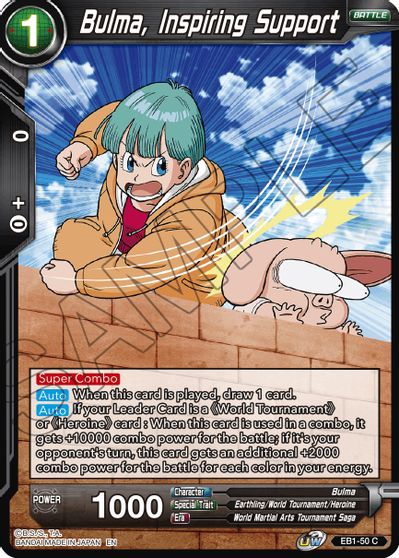 Bulma, Inspiring Support (EB1-50) [Battle Evolution Booster] | Total Play