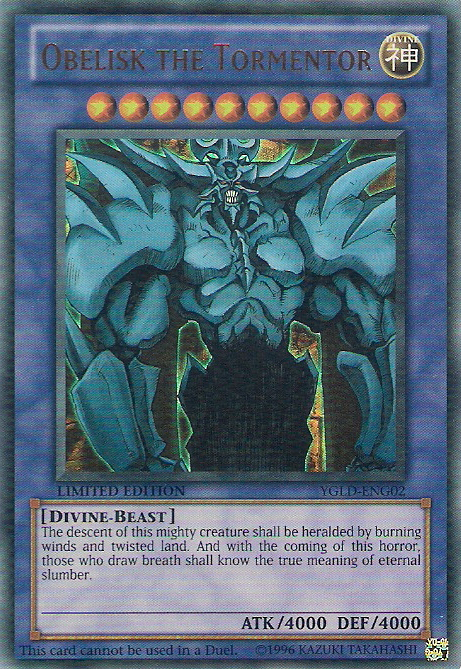 Obelisk the Tormentor [YGLD-ENG02] Ultra Rare | Total Play