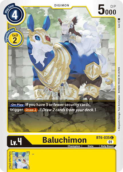 Baluchimon [BT6-035] [Double Diamond] | Total Play