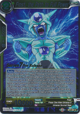 Frost, the Path to Full Power (BT7-087_PR) [Assault of the Saiyans Prerelease Promos] | Total Play