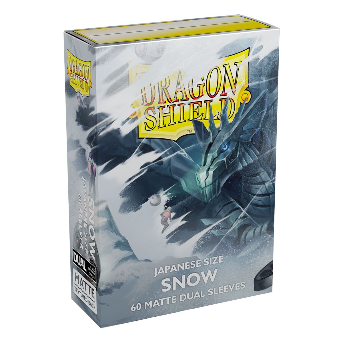 Dragon Shield: Japanese Size 60ct Sleeves - Snow (Dual Matte) | Total Play