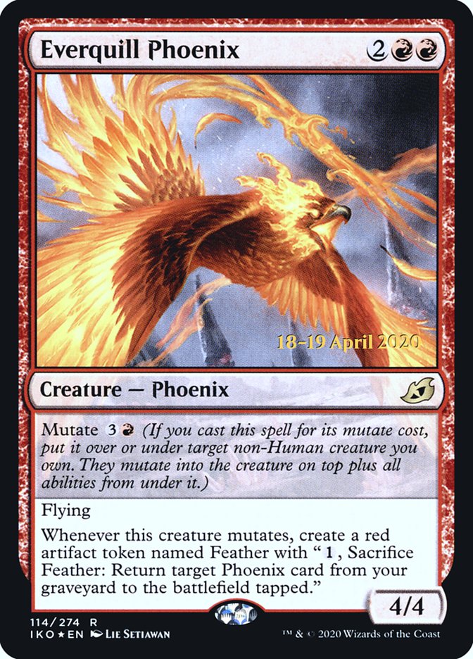 Everquill Phoenix [Ikoria: Lair of Behemoths Prerelease Promos] | Total Play