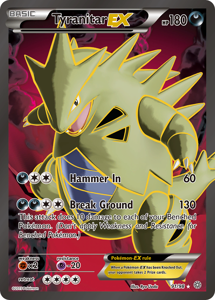 Tyranitar EX (91/98) [XY: Ancient Origins] | Total Play