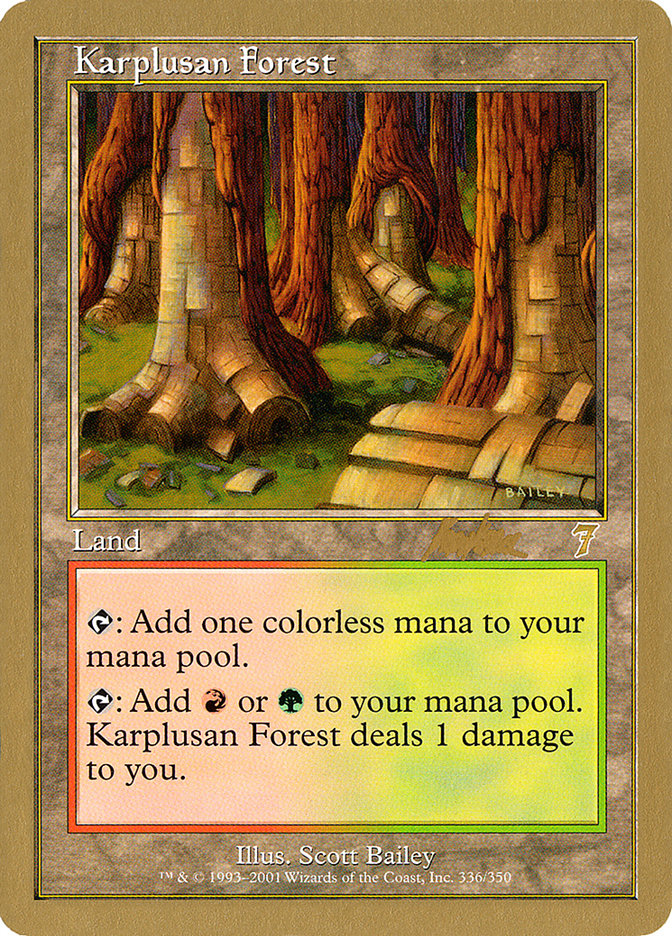 Karplusan Forest (Brian Kibler) [World Championship Decks 2002] | Total Play