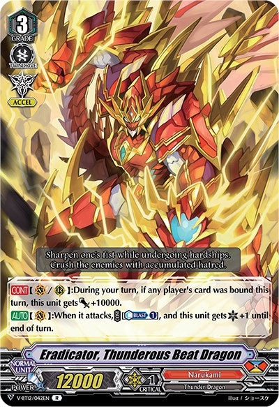 Eradicator, Thunderous Beat Dragon (V-BT12/042EN) [Divine Lightning Radiance] | Total Play