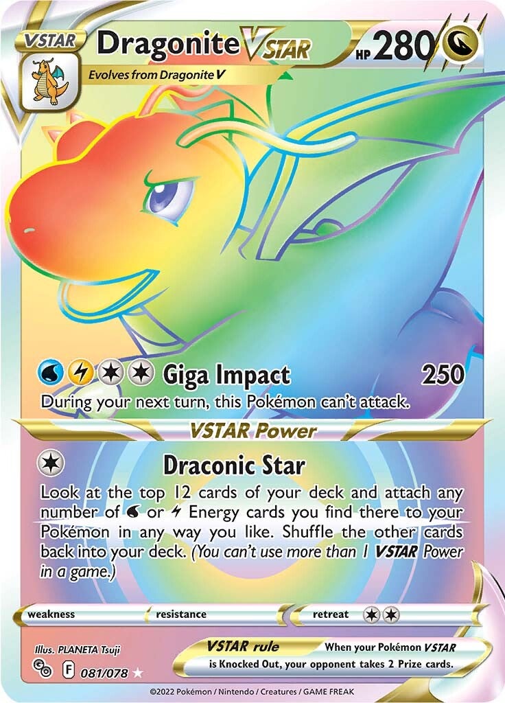 Dragonite VSTAR (081/078) [Pokémon GO] | Total Play