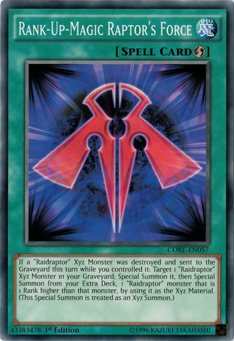 Rank-Up-Magic Raptor's Force [CORE-EN057] Common | Total Play