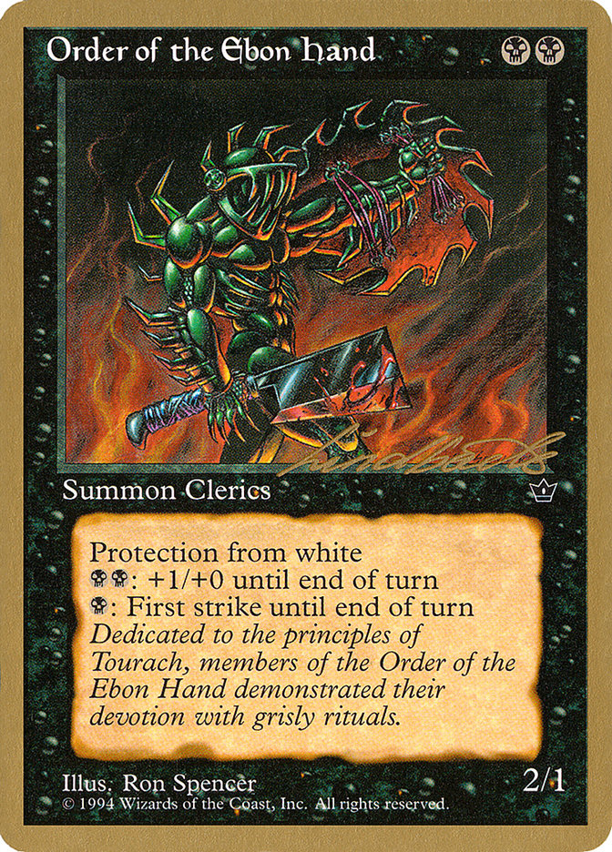 Order of the Ebon Hand (Spencer) (Leon Lindback) [Pro Tour Collector Set] | Total Play