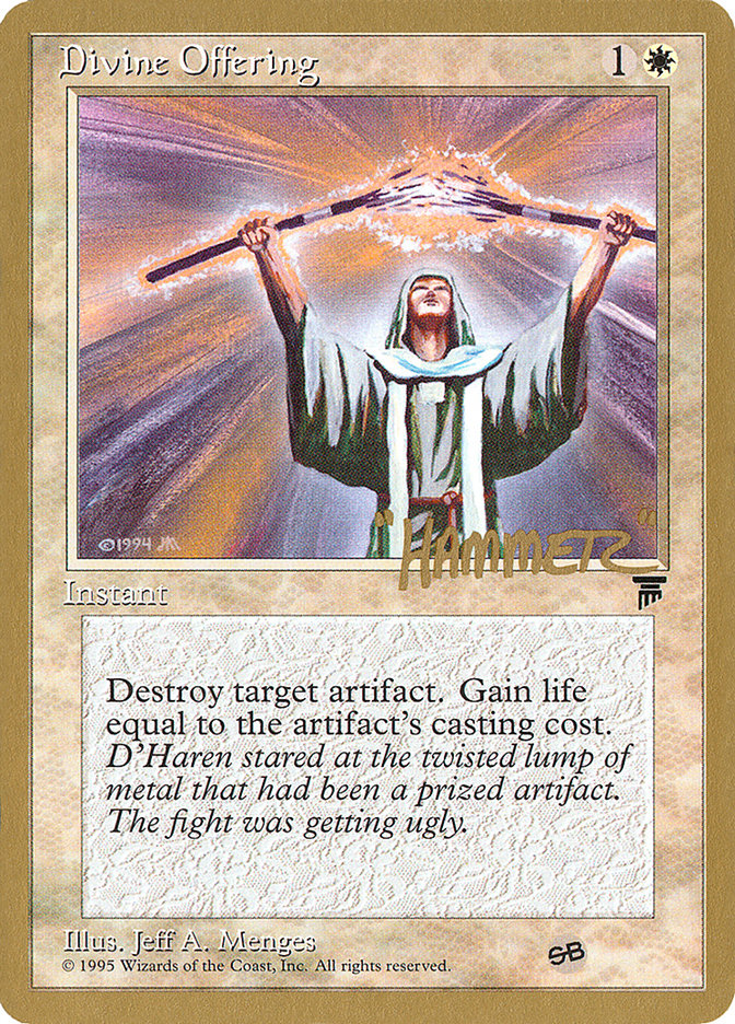 Divine Offering (Shawn "Hammer" Regnier) (SB) [Pro Tour Collector Set] | Total Play