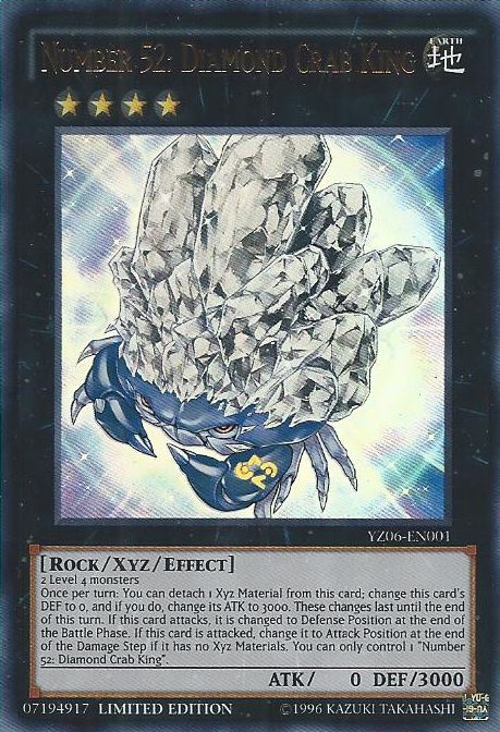 Number 52: Diamond Crab King [YZ06-EN001] Ultra Rare | Total Play