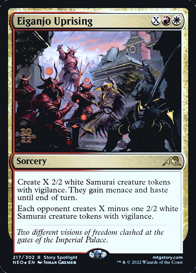 Eiganjo Uprising [Kamigawa: Neon Dynasty Prerelease Promos] | Total Play