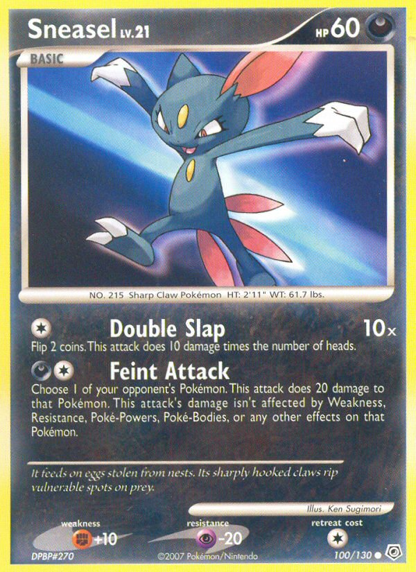 Sneasel (100/130) [Diamond & Pearl: Base Set] | Total Play