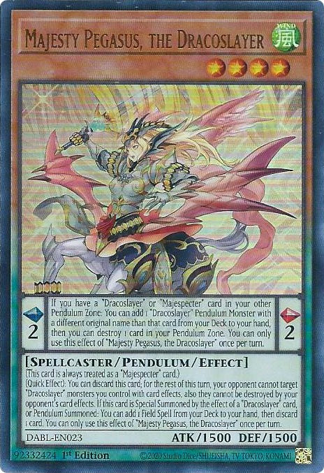 Majesty Pegasus, the Dracoslayer [DABL-EN023] Ultra Rare | Total Play