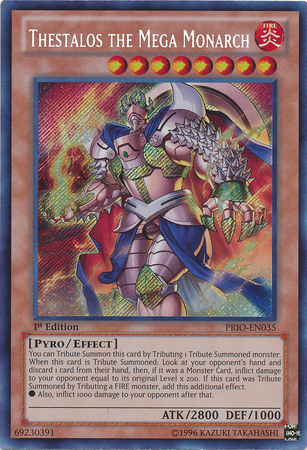 Thestalos the Mega Monarch [PRIO-EN035] Secret Rare | Total Play