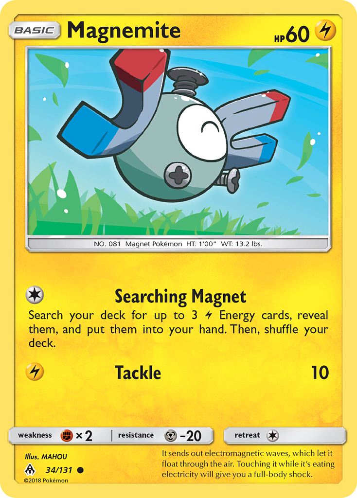 Magnemite (34/131) [Sun & Moon: Forbidden Light] | Total Play