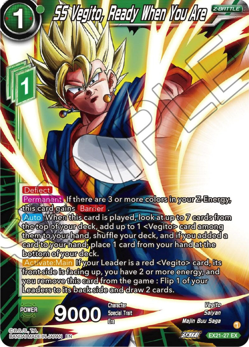 SS Vegito, Ready When You Are (EX21-27) [5th Anniversary Set] | Total Play