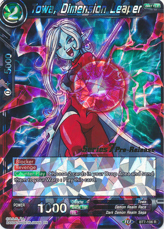Towa, Dimension Leaper (BT7-106_PR) [Assault of the Saiyans Prerelease Promos] | Total Play