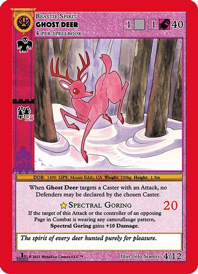 Ghost Deer [Cryptid Nation: First Edition Waheela Deck] | Total Play