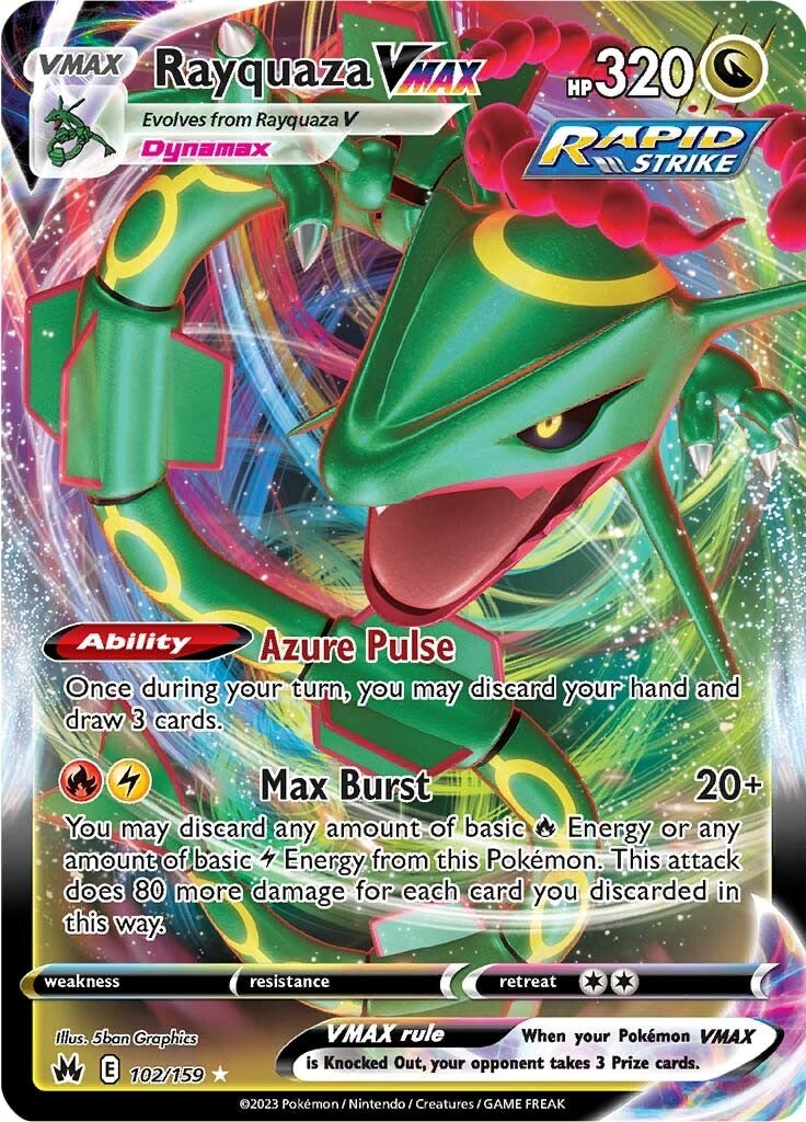 Rayquaza VMAX (102/159) (102) [Sword & Shield: Crown Zenith] | Total Play