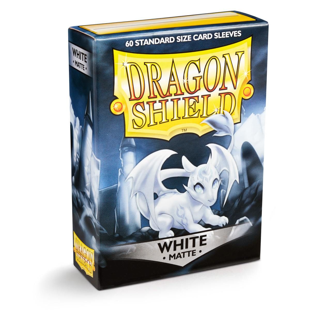 Dragon Shield: Standard 60ct Sleeves - White (Matte) | Total Play