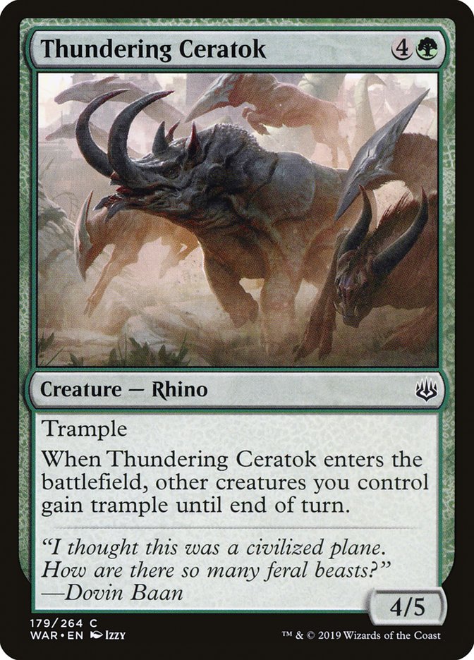 Thundering Ceratok [War of the Spark] | Total Play